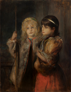 Image of Marion Lenbach and the Daughter of the Painter Nikolaus Gysis