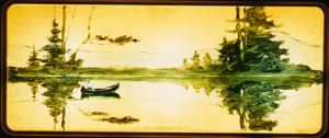 Image of Canoe on Lake