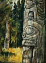 Image of Beaver and Eagle Totem, Anthony Island