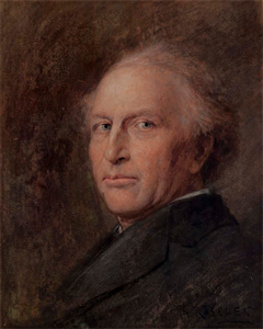 Image of Head study for Portrait of Charles H. Frye