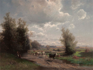 Image of Cattle on a Path