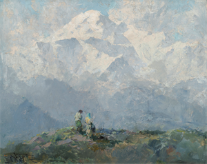 Image of Mt. McKinley, painted at Talkeetna