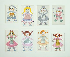 Image of Untitled [Eight dolls]