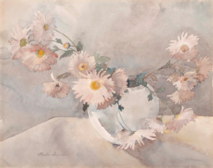 Image of Daisies in a Round Bowl