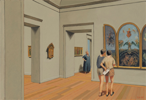 Image of Gallery with Triptych