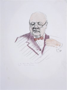Image of Study for portrait of Winston Churchill