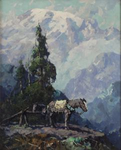 Image of Packhorses at Mt. Rainier