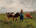 Image of Peasant Girl with Cattle