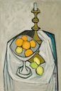 Image of Still Life: Candlestick, Compote and Fruit
