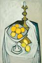 Image of Still Life: Candlestick, Compote and Fruit