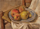Image of Fruit in Blue Dish